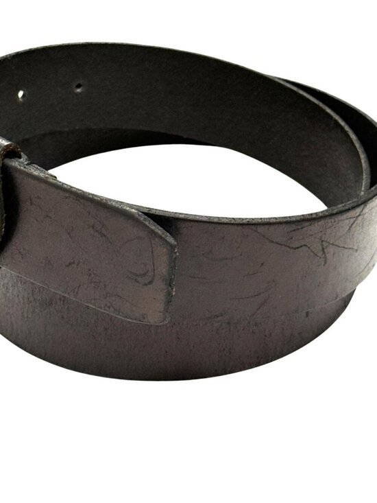 Frye Women\'s Leather Belt Silver Buckle & Studs Espresso Brown Metallic Size M main image 9